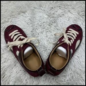 Women's Burgundy Sneakers